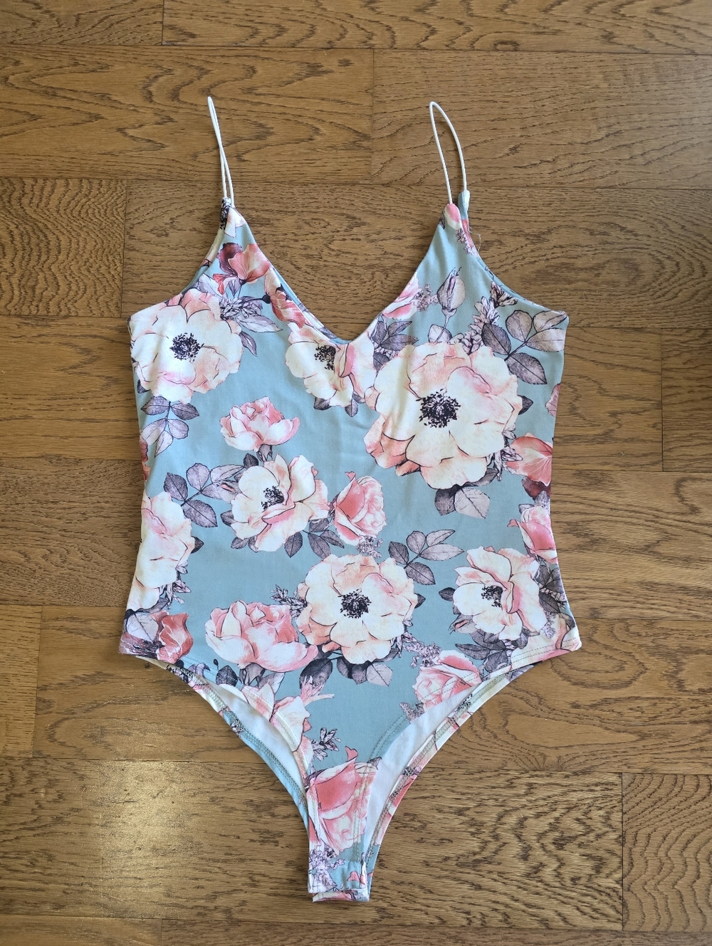 Gaze Floral Bodysuit Sleeveless Size Small